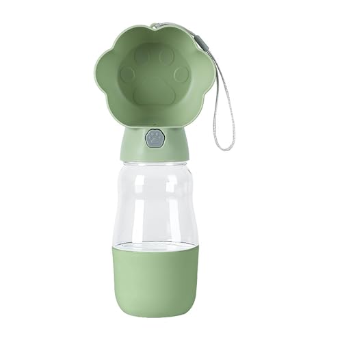 HUAJINGKEJI Pet Water Bottle Bowl Water Container Go Out Outdoor Trinkbecher 530ml Trinkspender Wasserbehälter von HUAJINGKEJI