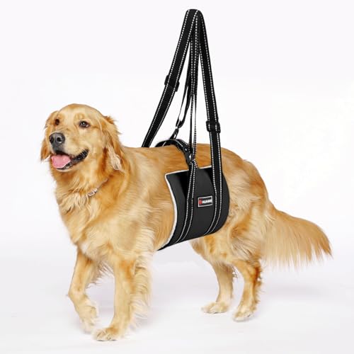 HUAME 6.8-68.0 kg Dog Lift Harness, Dog Sling for Large Dogs Hind Leg Support, Dog Support Harness for Back Legs, Help Lift Dogs Rear for Canine Aid and Old K9 Cruciate Ligament Rehabilitation von HUAME