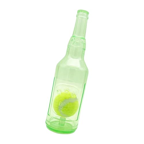 HUANGANG Pet Chew Toy Teething Toy Wine Bottle Toy with Tennis Molar Pet Chew for Tething Toy Reward Molar Toy for Puppy von HUANGANG