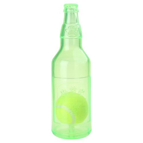 HUANGANG Pet Chew Toy Teething Toy Wine Bottle Toy with Tennis Molar Pet Chew for Tething Toy Reward Molar Toy for Puppy von HUANGANG