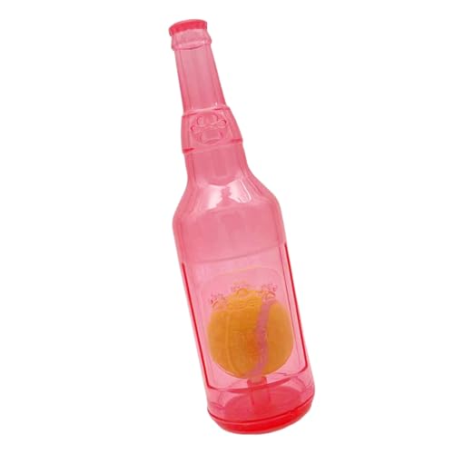 HUANGANG Pet Chew Toy Teething Toy Wine Bottle Toy with Tennis Molar Pet Chew for Tething Toy Reward Molar Toy for Puppy von HUANGANG