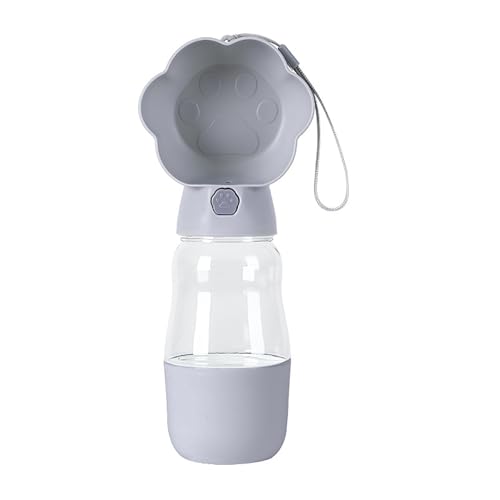 HUANGANG Pet Water Bottle Bowl Water Container Go Out Outdoor Trinkbecher 530ml Trinkspender Wasserbehälter von HUANGANG