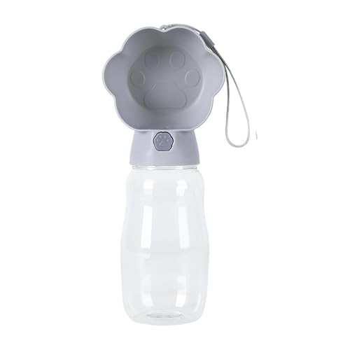 HUANGANG Pet Water Bottle Bowl Water Container Go Out Outdoor Trinkbecher 530ml Trinkspender Wasserbehälter von HUANGANG