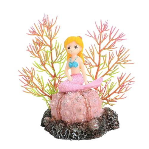 HUANGGG Zartes blondes Mädchen, Landschaft, geheiligte Höhle, Terrarium, Versteck für Garnelen, Statue, Aquarien, Lebensraum-Dekorationen von HUANGGG