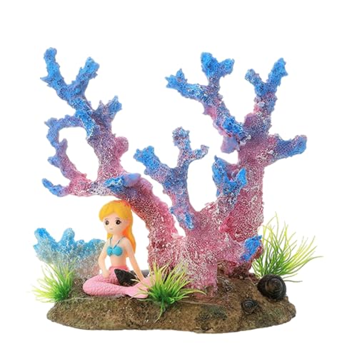 HUANGGG Zartes blondes Mädchen, Landschaft, geheiligte Höhle, Terrarium, Versteck für Garnelen, Statue, Aquarien, Lebensraum-Dekorationen von HUANGGG