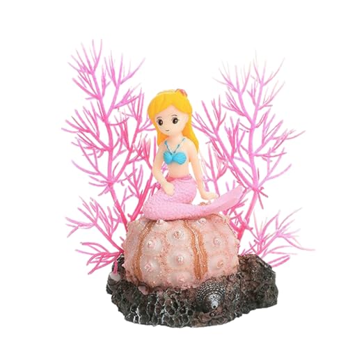 HUANGGG Zartes blondes Mädchen, Landschaft, geheiligte Höhle, Terrarium, Versteck für Garnelen, Statue, Aquarien, Lebensraum-Dekorationen von HUANGGG