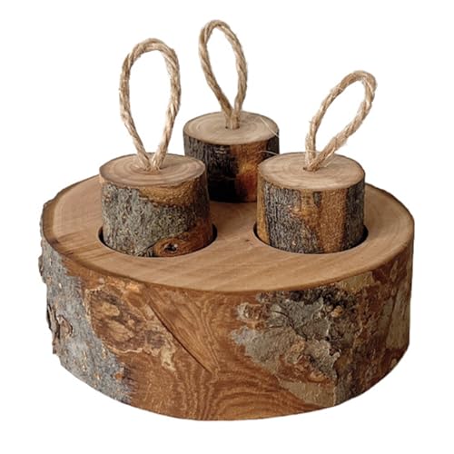 HUANGING Futterstation für Hamster, Holzpuzzle-Spiel, Fütterungsbrett für Kaninchen, Hamster, Leckerli-Spender, Snacks, Futterspender für Haustiere HUANGING Futterstation für Hamster, Holzpuzzle-Spiel, Fütterungsbrett für Kaninchen, Hamster, Leckerli-Spender, Snacks, Futterspender für Haustiere von HUANGING