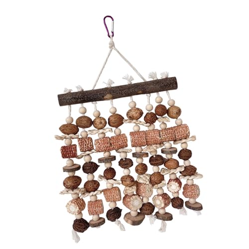 HUANGING Papageienspielzeug aus Holz, Vogelkäfig, Schaukel, Zubehör, Klettern, Reißen, Unterhaltung, Spielzeug, Sitzstangen, Kakadus, Käfigzubehör HUANGING Papageienspielzeug aus Holz, Vogelkäfig, Schaukel, Zubehör, Klettern, Reißen, Unterhaltung, Spielzeug, Sitzstangen, Kakadus, Käfigzubehör von HUANGING