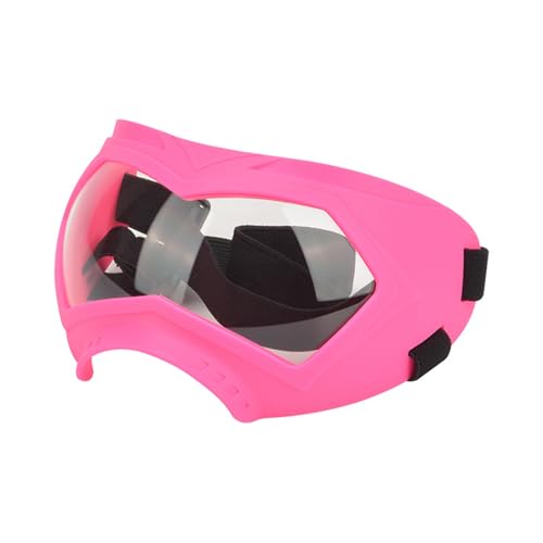 HUANGTNG Hunde-Sonnenbrille, winddicht, Sonnenschutz, modische Brillen, verstellbarer Riemen, Haustier-Schneebrille von HUANGTNG