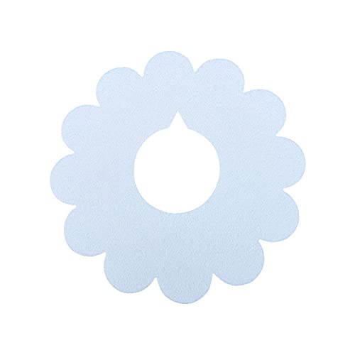 5pcs Katzenring Haustier Sonnenblume Handtuch Filz Tuch Katzenhalsband Heimtierbedarf Welpenhalsband,Himmelblau,L von HUANSUN