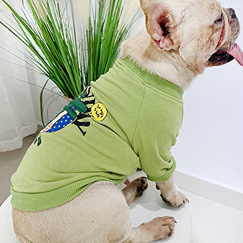 Cartoon Haustier Kleidung Besitzer Hundebekleidung für Hunde Hoodie Kostüm Winter Hundebekleidung Haustier passende Kleidung für Hunde, Haustier, Grün, L, Haustierkleidung von NC