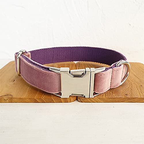 Einstellbare Hundehalsband Haustierprodukte 5 Größen Metallschnalle Doppeltuch Hundehalsband und Leine, Hundehalsband, xs von HUANSUN