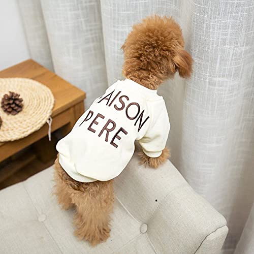 Familie Haustier Hundebekleidung für kleine Hunde Hoodies für Kleidung Hund Eltern-Kind Hunde Mantel Haustier Sweatshirt,Weiß,M Für Haustier von HUANSUN