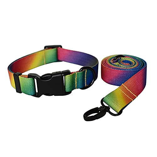 Gelbes Camouflage-Hundehalsband und Hundeleine für Hundehalsbänder Heimtierbedarf Halskette, Halsband und Leine Set2,S von NC