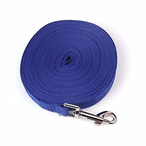 HUANSUN Nylon Hundetrainingsleinen Heimtierbedarf Gehgeschirr Halsband Führungsseil Für Hunde Katze 1,5 M 1,8 M 3 M 4,5 M 6 M 10 M, Blau, XXXL von HUANSUN