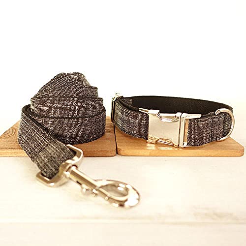 Halsband für Hunde Hundehalsband 5 Größen,Hundehalsband-Leine-Set,S von HUANSUN