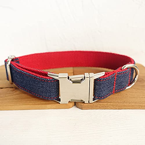 Halsband rot Hundehalsband und Leine 5 Größen,Hundehalsband,xs von HUANSUN