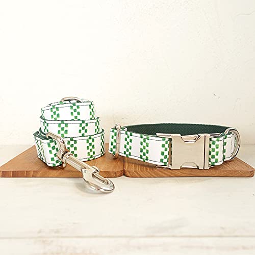 Hundehalsband Poly Satin und Nylon 5 Größen Hundehalsband und Leine Set,Hundehalsband Leine Set,S von HUANSUN