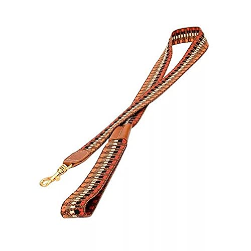 Luxus Mode Hundehalsband Leine Halskette Weiches Leder Hundehalsbänder Führt Zubehör,Leine 6,M 33,43cm von HUANSUN