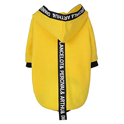 Mode Hund Hoodies Haustierkleidung für Hunde Kleidung Hundepullover Haustier Overalls für Hunde Mantel Jacken Haustiere Katzen Kleidung Haustiere Outfits,gelb,XL von NC