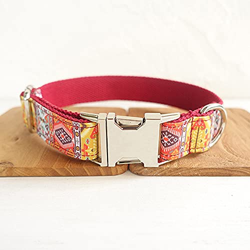 Mode handgemachte weiche hartnäckige Hundehalsband mit Fliege Hundehalsband Leine 5 Größen, Hundehalsband, XL von HUANSUN