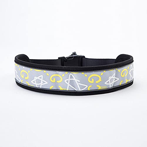 Personalisiertes abnehmbares Halsband Haustierzubehör Hundebekleidung Geschirr Big Dog Home,D,L von NC