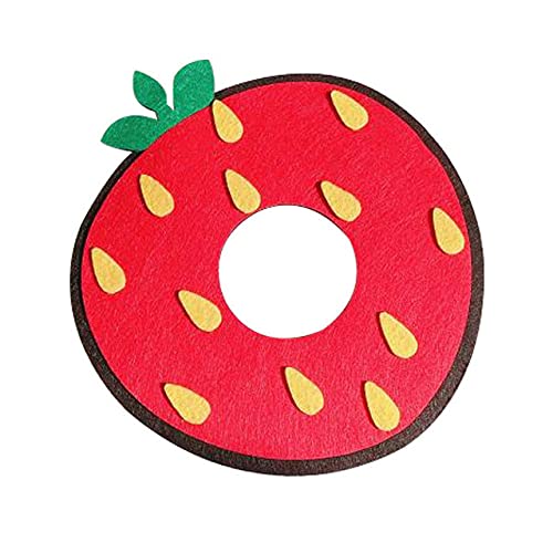 Pet Circle Collar Cat Sun Flower Handtuch Filz Tuch Katzenhalsband Recovery Sleeve,rot,xs von NC