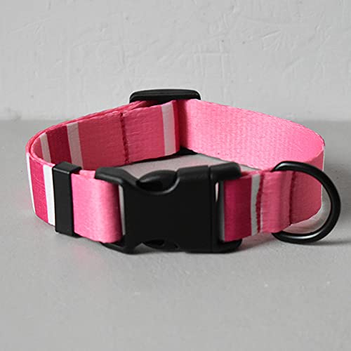 Rosa Hundegeschirr und Leine Set Hundehalskette für Haustier Charm Pet Halskette Leine Welpen Katzenleine,Hundehalsband,XL von NC