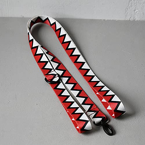 Rotes personalisiertes Hundehalsband und Leinenset für große kleine Haustiere Hundeleinenseil Nylon,hundeleine,L von NC