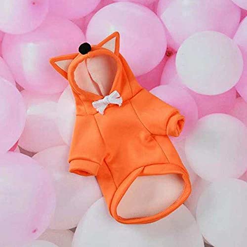 Schöne Hunde Hoodies Haustier Kleidung für kleine Hunde Pullover Süße Hunde Mantel Weicher Pullover Welpen Kostüm für Hundebekleidung,orange,xs von HUANSUN