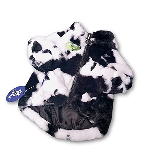 Super weiche Hundekleidung Welpendrucke Mantel Hundejacke für kleine mittelgroße Hunde Luxus Hoodie,Hundemantel,S von HUANSUN