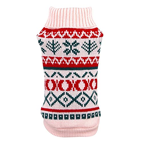 HUANSUN Winter Druck Katze Hund Kleidung Warmer Pullover Für Welpen Haustier Kleidung Mantel Stricken Häkeltuch XS-XXL,03,M von HUANSUN