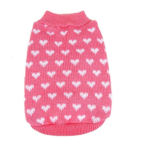 Winter Druck Katze Hund Kleidung Warmer Pullover Für Welpen Haustier Kleidung Mantel Stricken Häkeltuch XS-XXL,13,xs von HUANSUN