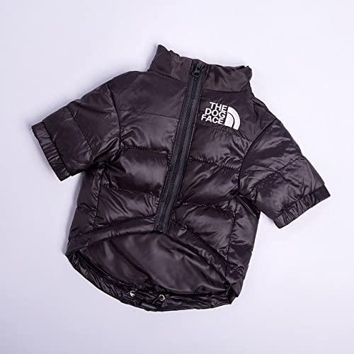 HUANSUN Winter Pet Luxury Clothing Große, mittlere und kleine Hunde Teddy Schnauzer Bichon Dicke warme Daunenjacke,Schwarz,XL von HUANSUN