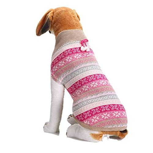 Winter Warm Cardigan Stretch Coat Haustier Katze Hundekleidung Streifen Gedruckter Strickpullover für kleine große Hunde Katzen Haustierkleidung,b,XL von NC