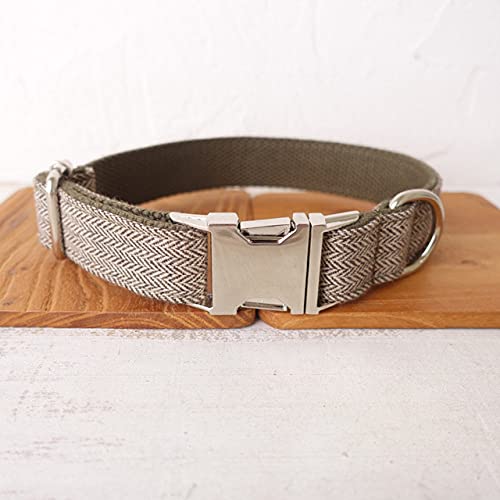 personalisiertes Hundehalsband Leine verstellbares Hundehalsband mit Namensschild 5 Größen, Hundehalsband, XL von HUANSUN