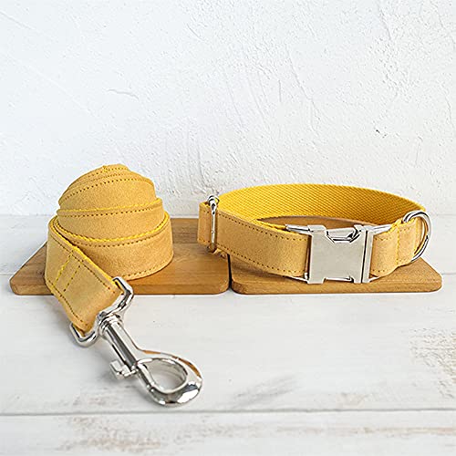 strapazierfähiges Hundehalsband Hundehalsband Haustierprodukte Leine 5 Größen, Hundehalsband Leine Set,L von HUANSUN