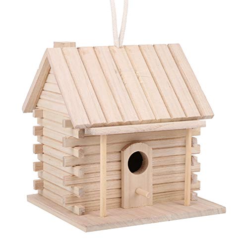 HUAOSN Vogelhäuser für Draußen, Hängendes Vogelnesthaus Aus Holz, Hängendes Vogelhaus, Vogelhaus für Heimdekoration von HUAOSN