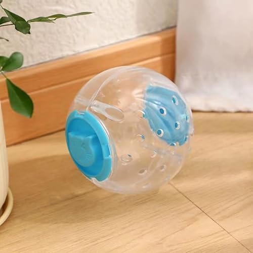 HUIBAOZhang KuLaserBI 2-in-1 Hamsterball, 12,4 cm, für Hamster mit einer Länge von weniger als 10 cm, tragbar und kompakt, Hamster-Trainingsspielzeug, Leckerli-Ball, Katzenfutter, Spielzeug, Ball, von HUIBAOZhang KuLaserBI