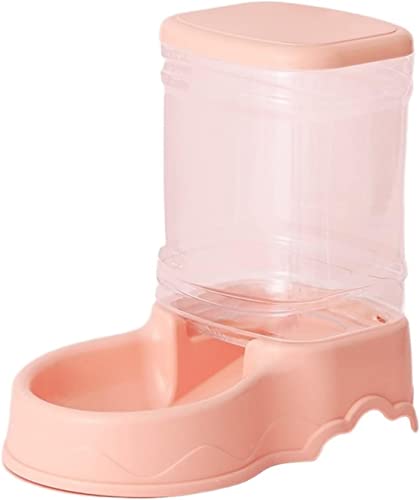 Tragbare Hundewasserflasche, 3,8 l, große Kapazität, Haustierfütterung, Trinker, Katze, Hund, Ente, automatischer Futterspender, Getränk, Tiernahrung, Flasche, Wasser, Dropshipping(Pink Food) von HUIHHAO