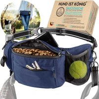 HUND IST KÖNIG ® Bauchtasche für Leckerlis & Hundezubehör dunkelblau von HUND IST KÖNIG