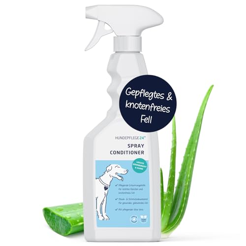 HUNDEPFLEGE24 Hunde Conditioner Pflegespray für effektive Entfilzung, leichte Kämmbarkeit & Sanfte Fellpflege Hund & Katze - Pflege Kämmhilfe & Entfilzungsspray Hunde Langhaar & Kurzhaar 500ml von Hundepflege24