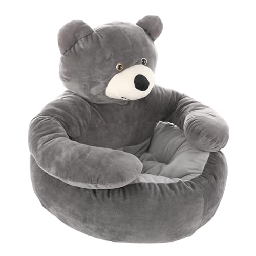 HUNJHYC Bear Cuddler Haustierbett, waschbar, Bärenumarmung, Hundebett, PP-Baumwolle, Katzenschlafmatte, Hunde- und Katzenbetten, Bärenförmiges Hundebett, bequemes Plüschkissen, Betten und Sofas für von HUNJHYC