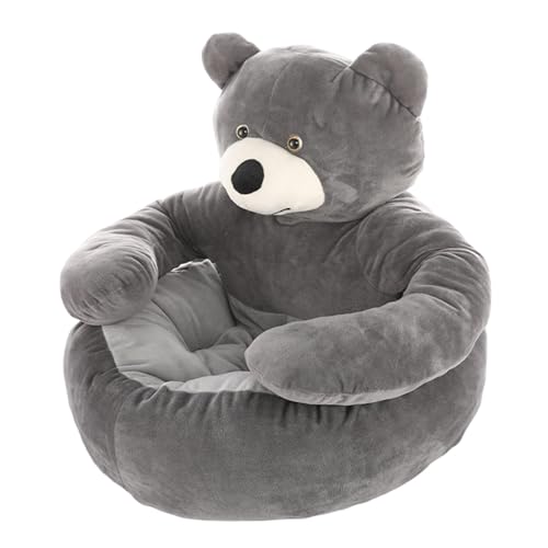 HUNJHYC Bear Cuddler Haustierbett, waschbar, Bärenumarmung, Hundebett, PP-Baumwolle, Katzenschlafmatte, Hunde- und Katzenbetten, Bärenförmiges Hundebett, bequemes Plüschkissen, Betten und Sofas für von HUNJHYC