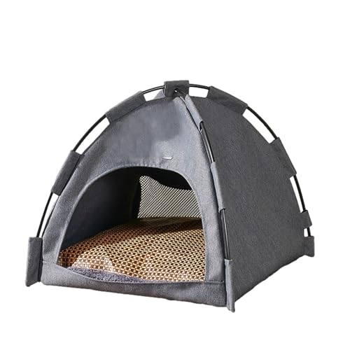 Wasserdichtes Tipi Zelt |Hunde-Tipi-Haustierzelt | Tragbare Hundehütten | Welpen-Tipi, Katzenbett | 42*42*38CM Haustier Käfig Katze Zelt Laufstall Welpen Zwinger Outdoor Hunde Haus für Kaninchen, Hund von HUNJHYC