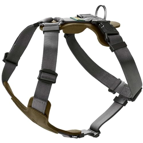 HUNTER AALBORG MIXED Hundegeschirr, XS-S, oliv/grau, 38 - 51 cm von HUNTER