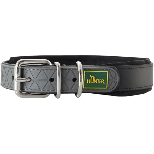 HUNTER CONVENIENCE COMFORT Hundehalsband, Kunststoffmaterial, Neopren, 45 S-M, schwarz von HUNTER