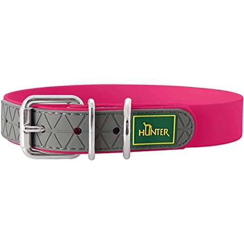 HUNTER CONVENIENCE Hundehalsband, Kunststoffmaterial, 55 M-L, himbeer von HUNTER