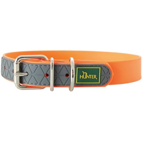 HUNTER CONVENIENCE Hundehalsband, Kunststoffmaterial, 40 S, neonorange von HUNTER