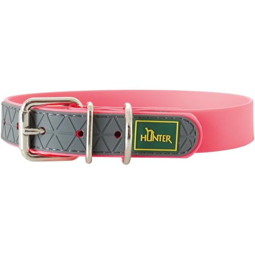 HUNTER CONVENIENCE Hundehalsband, Kunststoffmaterial, 45 S-M, neonpink von HUNTER